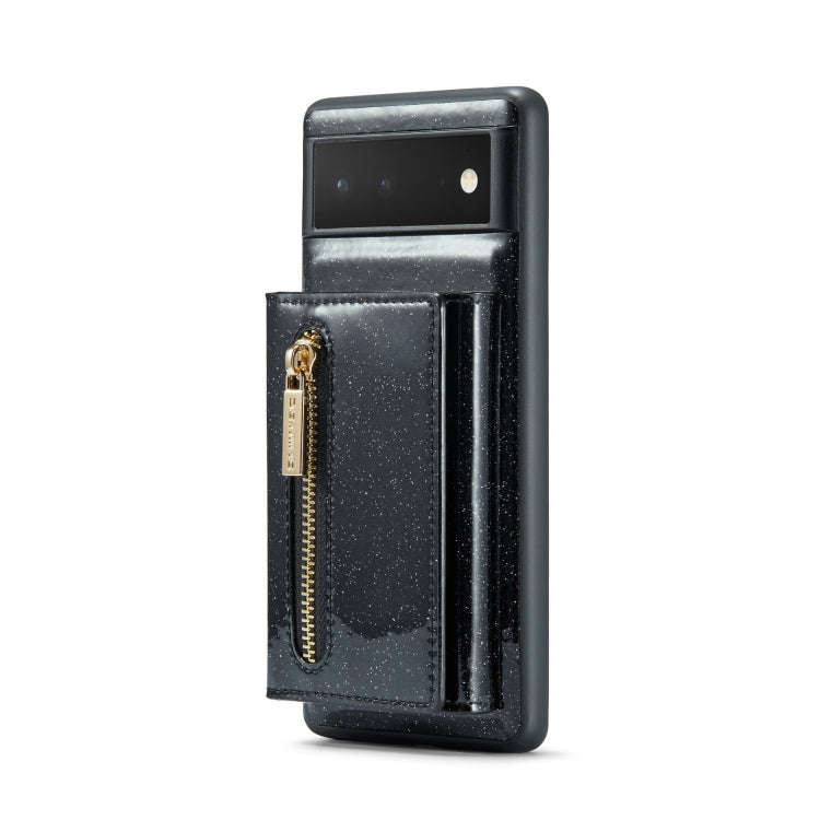DG.MING M3 Series Glitter Powder Card Bag Leather Case, For Google Pixel 6, For Samsung Galaxy S2...