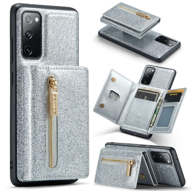 DG.MING M3 Series Glitter Powder Card Bag Leather Case, For Google Pixel 6, For Samsung Galaxy S2...