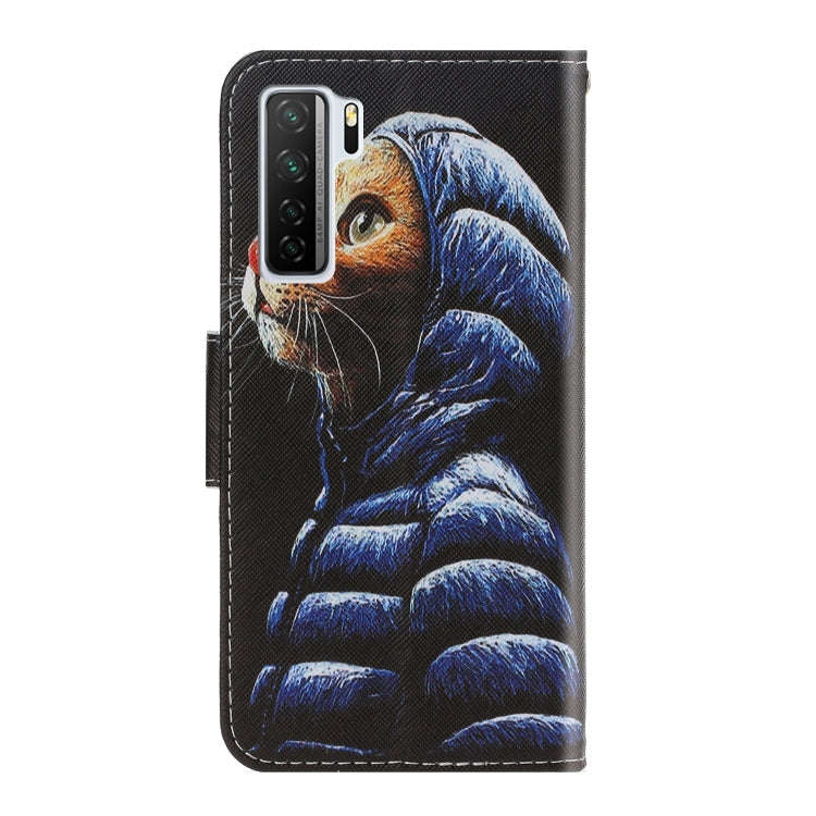 Colored Drawing Horizontal Flip Leather Case with Holder & Card Slot & Wallet, For Huawei Nova 7 ...