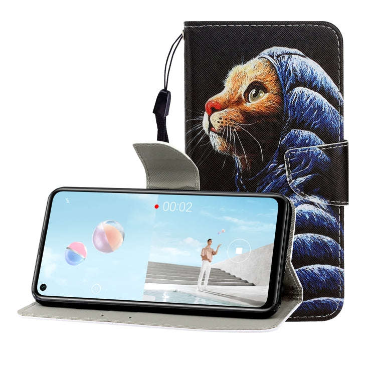 Colored Drawing Horizontal Flip Leather Case with Holder & Card Slot & Wallet, For Huawei Nova 7 ...