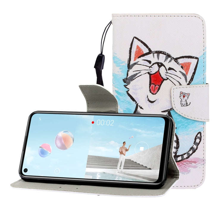 Colored Drawing Horizontal Flip Leather Case with Holder & Card Slot & Wallet, For Huawei Nova 7 ...
