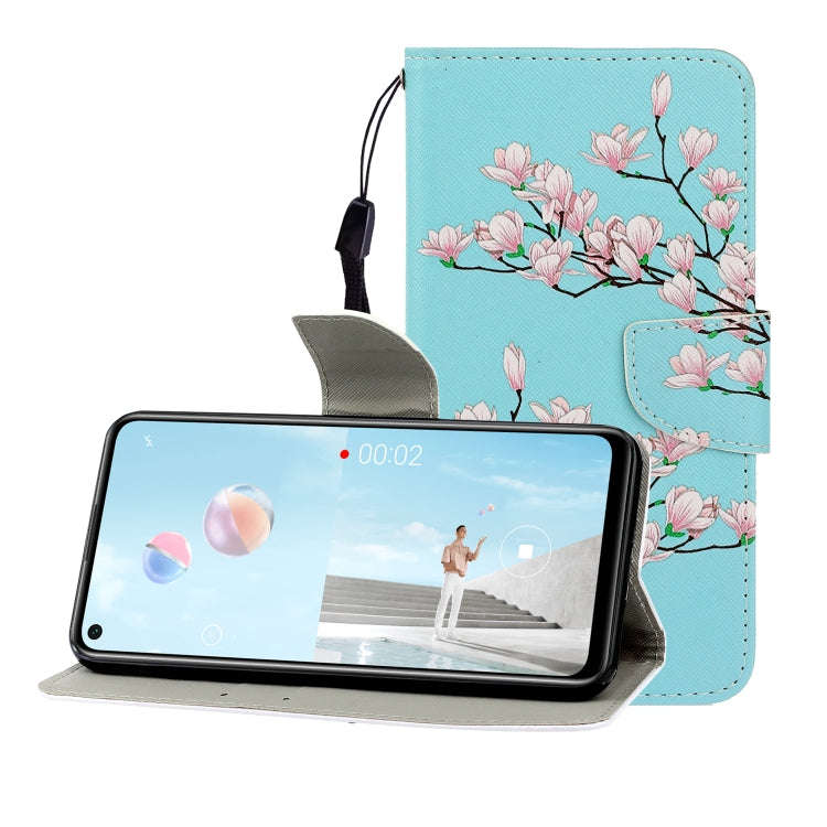 Colored Drawing Horizontal Flip Leather Case with Holder & Card Slot & Wallet, For Huawei Nova 7 ...