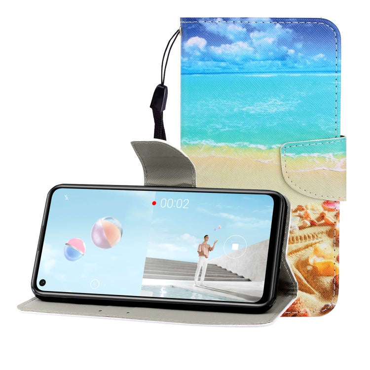 Colored Drawing Horizontal Flip Leather Case with Holder & Card Slot & Wallet, For Huawei Nova 7 ...