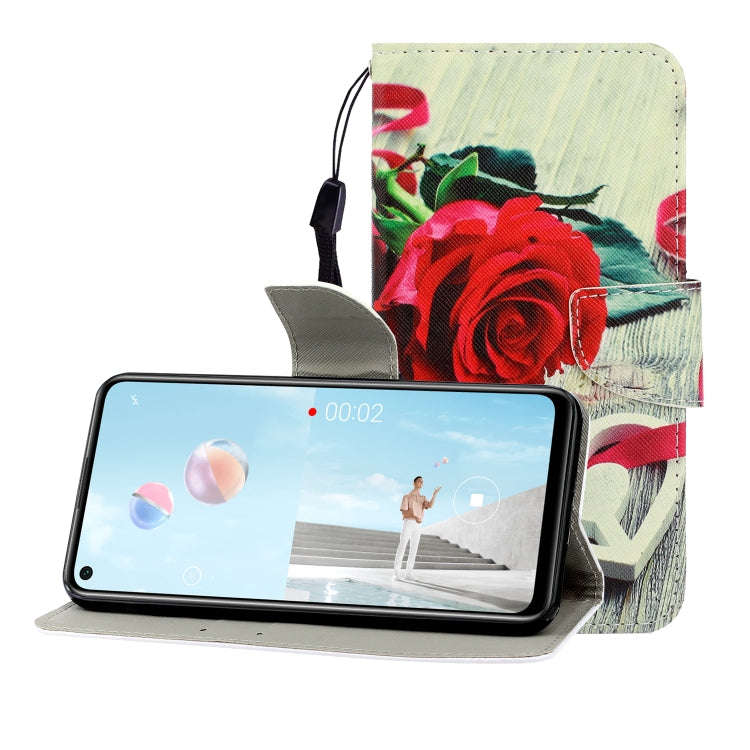 Colored Drawing Horizontal Flip Leather Case with Holder & Card Slot & Wallet, For Huawei Nova 7 ...