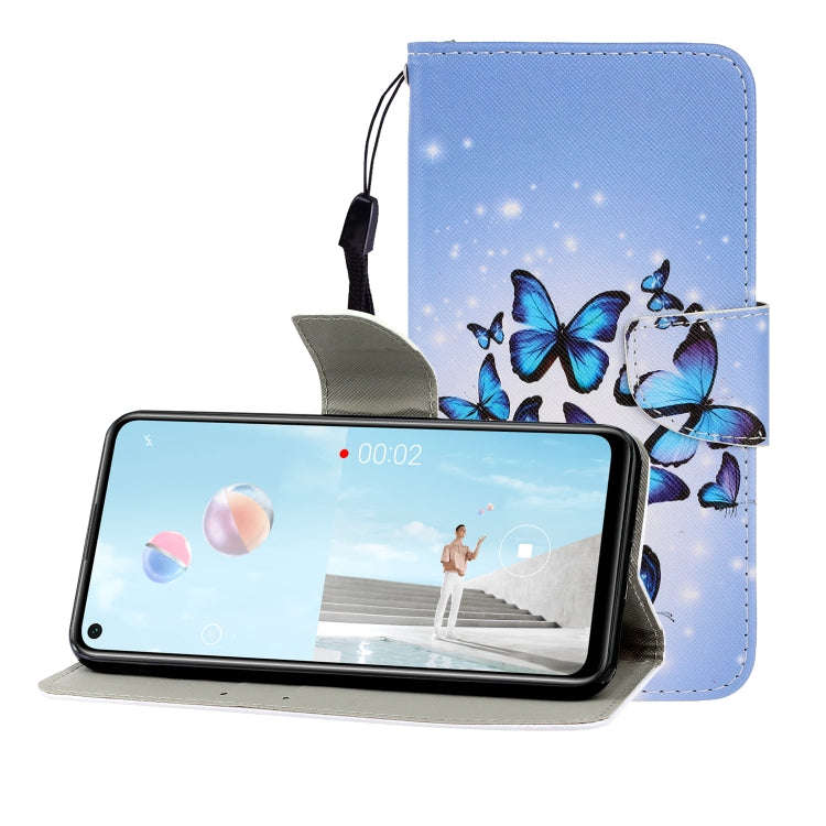 Colored Drawing Horizontal Flip Leather Case with Holder & Card Slot & Wallet, For Huawei Nova 7 ...