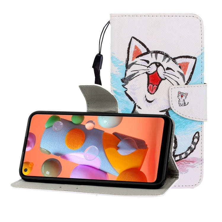 Colored Drawing Horizontal Flip Leather Case with Holder & Card Slot & Wallet, For Huawei Nova 7 ...