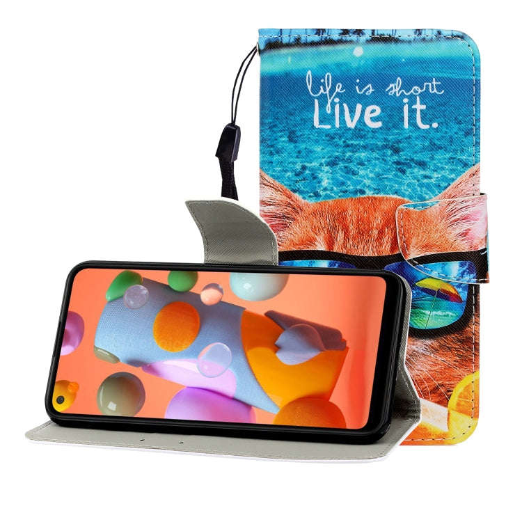 Colored Drawing Horizontal Flip Leather Case with Holder & Card Slot & Wallet, For Huawei Nova 7 ...