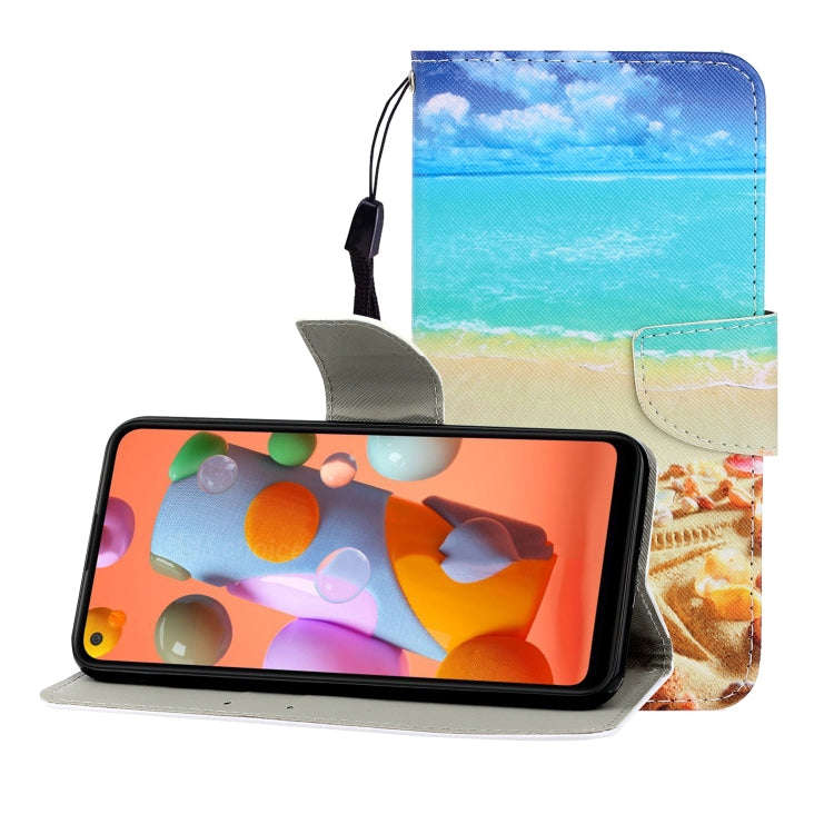 Colored Drawing Horizontal Flip Leather Case with Holder & Card Slot & Wallet, For Huawei Nova 7 ...