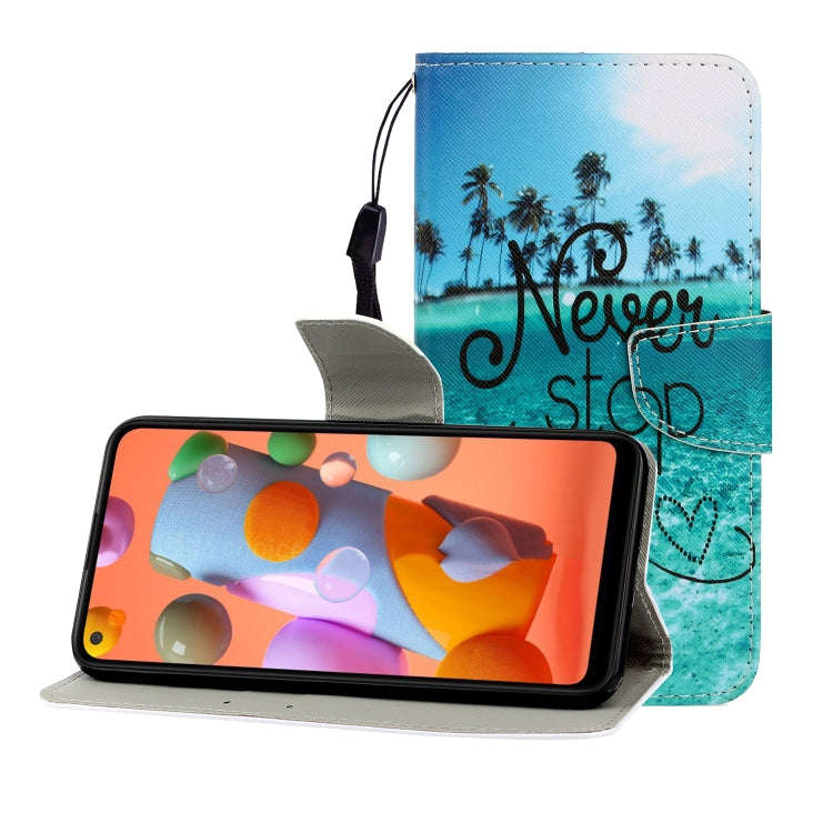 Colored Drawing Horizontal Flip Leather Case with Holder & Card Slot & Wallet, For Huawei Nova 7 ...