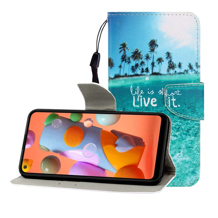 Colored Drawing Horizontal Flip Leather Case with Holder & Card Slot & Wallet, For Huawei Nova 7 ...