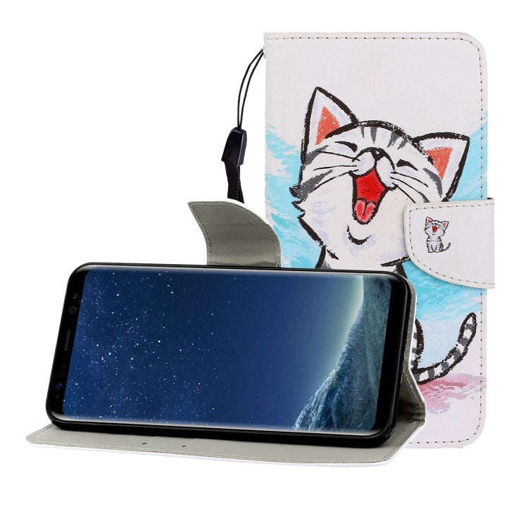 Colored Drawing Horizontal Flip Leather Case with Holder & Card Slot & Wallet, For Huawei Nova 7 ...