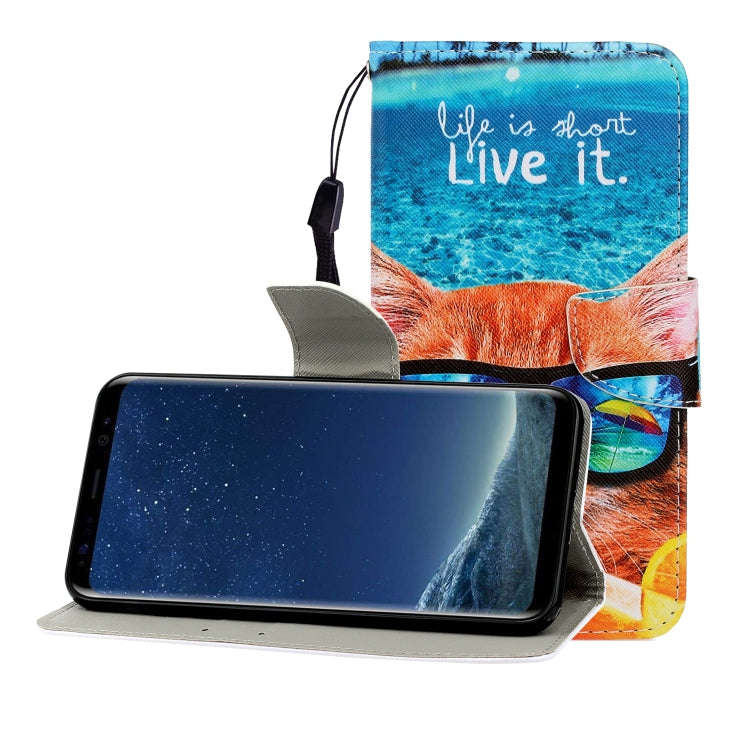 Colored Drawing Horizontal Flip Leather Case with Holder & Card Slot & Wallet, For Huawei Nova 7 ...