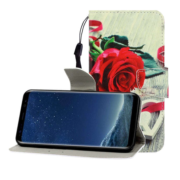 Colored Drawing Horizontal Flip Leather Case with Holder & Card Slot & Wallet, For Huawei Nova 7 ...