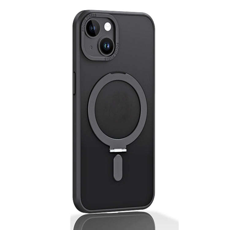 Skin Feel MagSafe Shockproof Protective Phone Case with Holder, For iPhone 14, For iPhone 14 Plus...