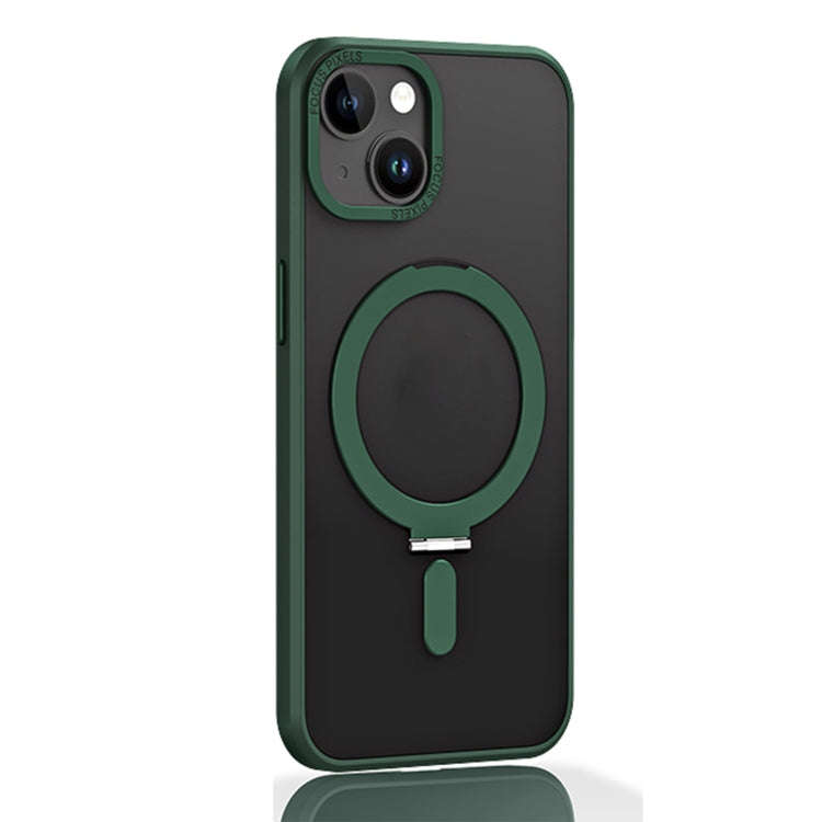 Skin Feel MagSafe Shockproof Protective Phone Case with Holder, For iPhone 14, For iPhone 14 Plus...