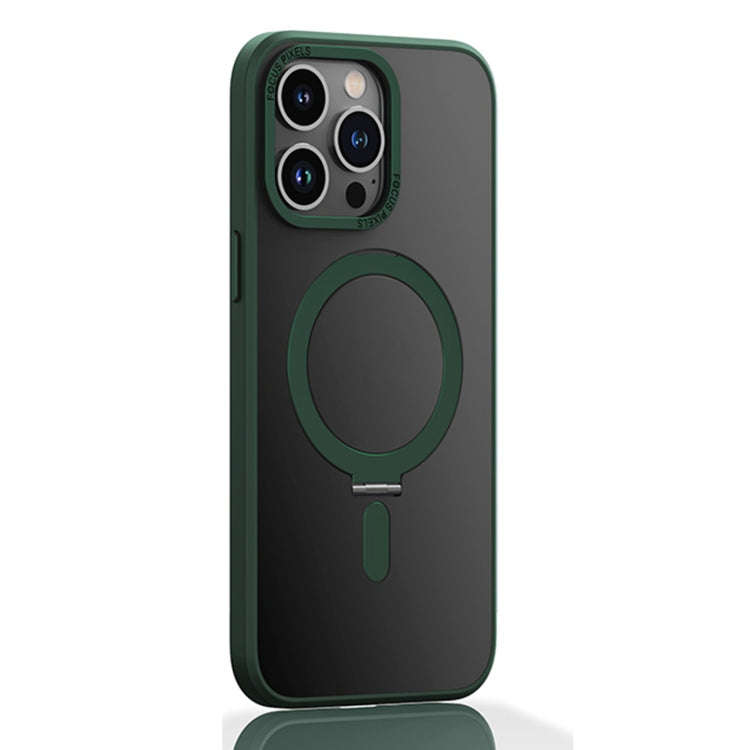 Skin Feel MagSafe Shockproof Protective Phone Case with Holder, For iPhone 14, For iPhone 14 Plus...