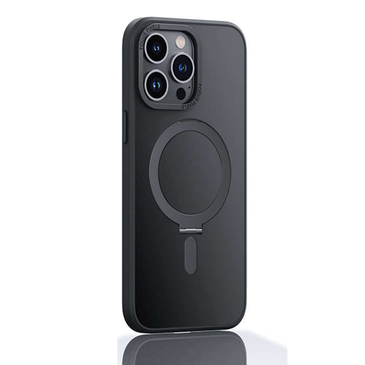 Skin Feel MagSafe Shockproof Protective Phone Case with Holder, For iPhone 14, For iPhone 14 Plus...