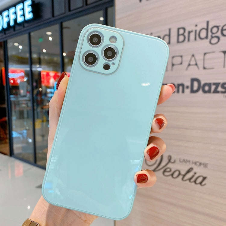 Solid Color Tempered Glass Phone Case, For iPhone 11 Pro Max, For iPhone 11 Pro, For iPhone 11