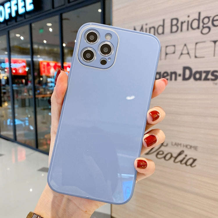 Solid Color Tempered Glass Phone Case, For iPhone 11 Pro Max, For iPhone 11 Pro, For iPhone 11