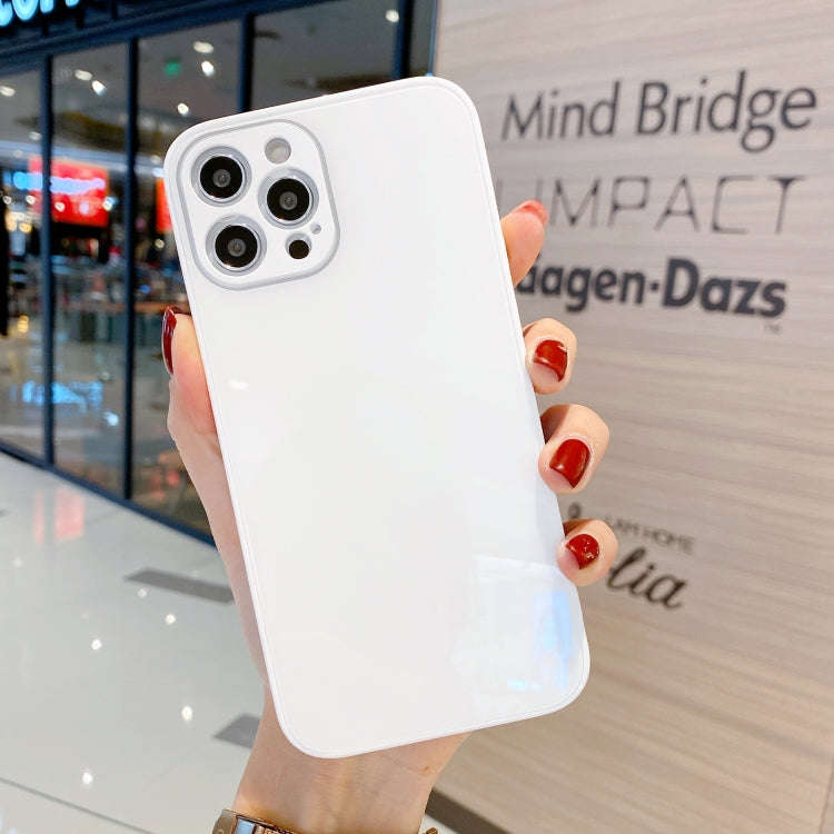 Solid Color Tempered Glass Phone Case, For iPhone 11 Pro Max, For iPhone 11 Pro, For iPhone 11