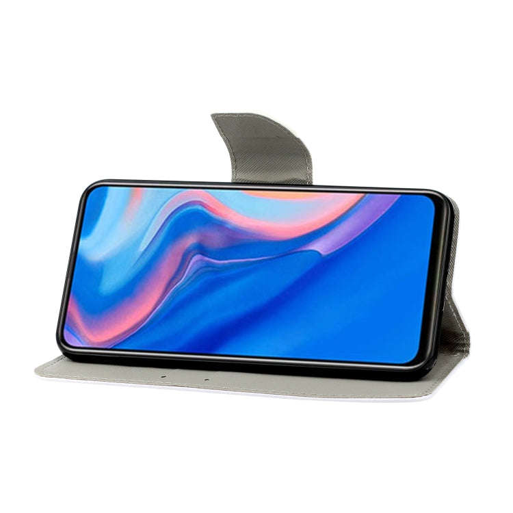 Colored Drawing Horizontal Flip Leather Case with Holder & Card Slot & Wallet, For Huawei P Smart...