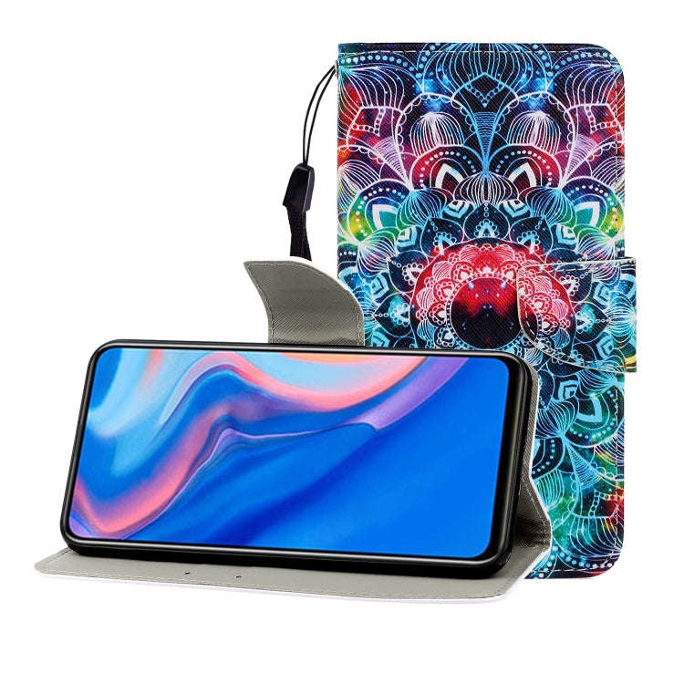 Colored Drawing Horizontal Flip Leather Case with Holder & Card Slot & Wallet, For Huawei P Smart...