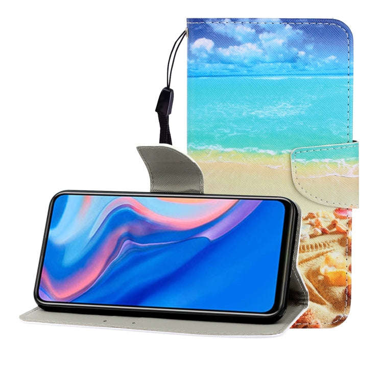 Colored Drawing Horizontal Flip Leather Case with Holder & Card Slot & Wallet, For Huawei P Smart...