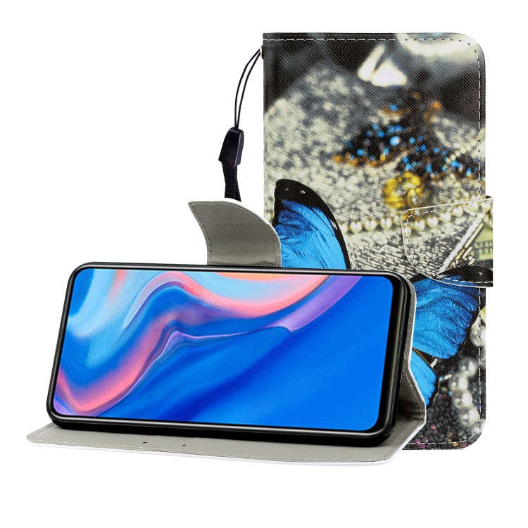 Colored Drawing Horizontal Flip Leather Case with Holder & Card Slot & Wallet, For Huawei P Smart...