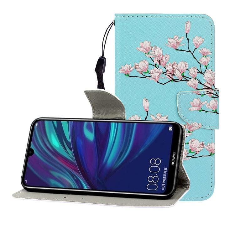Colored Drawing Horizontal Flip Leather Case with Holder & Card Slot & Wallet, For Huawei P Smart...