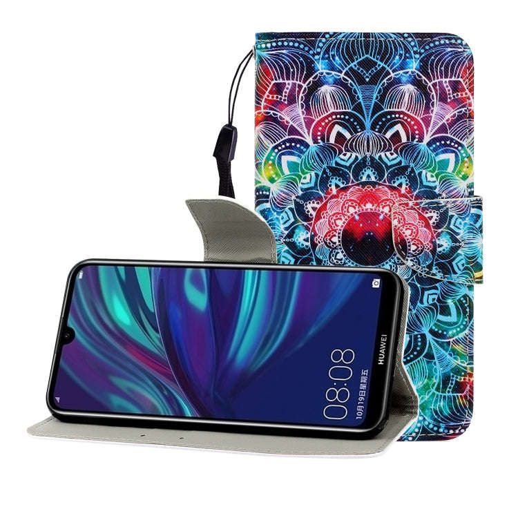 Colored Drawing Horizontal Flip Leather Case with Holder & Card Slot & Wallet, For Huawei P Smart...
