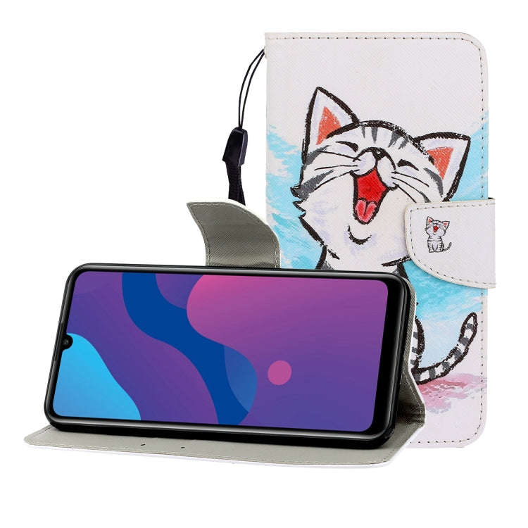 Colored Drawing Horizontal Flip Leather Case with Holder & Card Slot & Wallet, For Huawei P Smart...