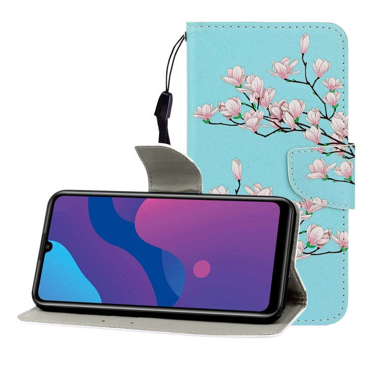 Colored Drawing Horizontal Flip Leather Case with Holder & Card Slot & Wallet, For Huawei P Smart...