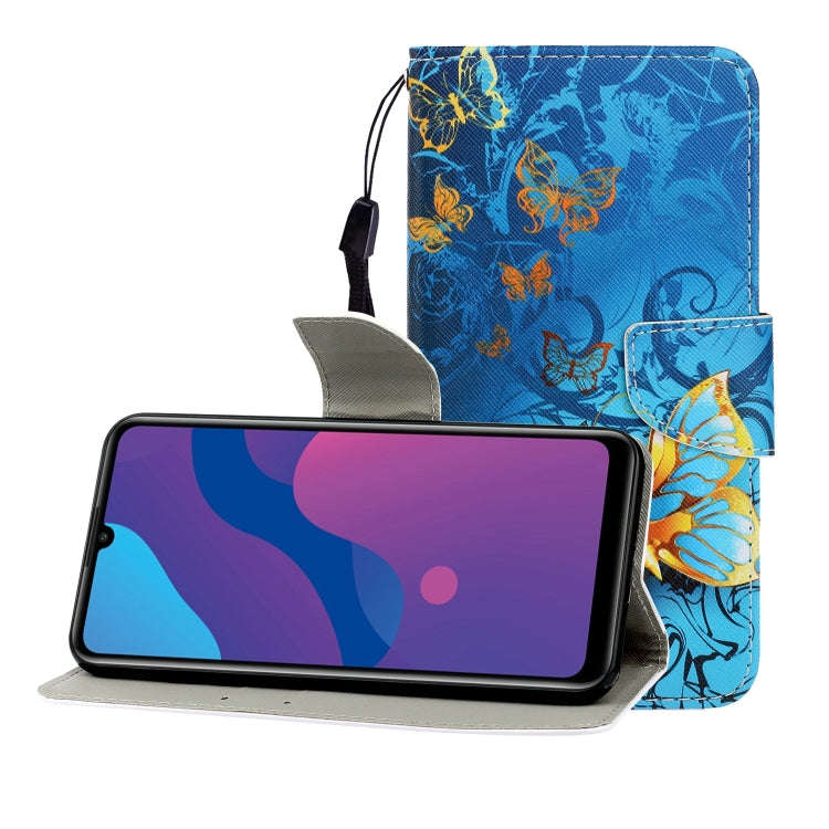 Colored Drawing Horizontal Flip Leather Case with Holder & Card Slot & Wallet, For Huawei P Smart...