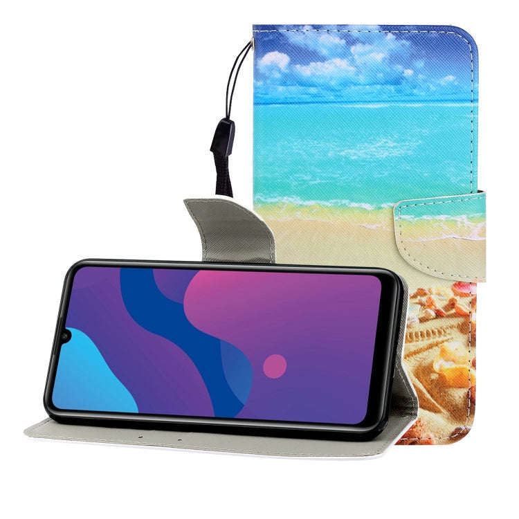 Colored Drawing Horizontal Flip Leather Case with Holder & Card Slot & Wallet, For Huawei P Smart...