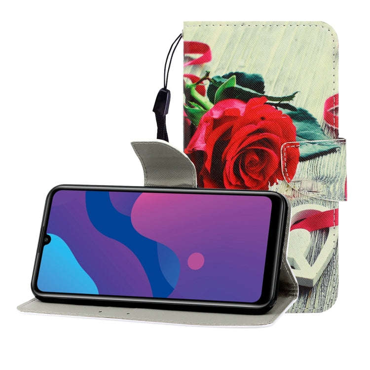 Colored Drawing Horizontal Flip Leather Case with Holder & Card Slot & Wallet, For Huawei P Smart...