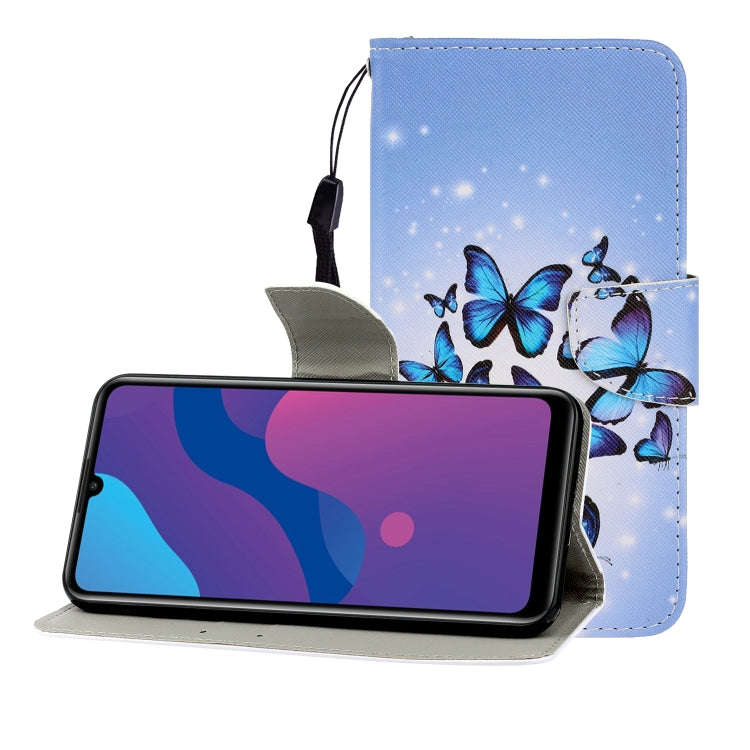 Colored Drawing Horizontal Flip Leather Case with Holder & Card Slot & Wallet, For Huawei P Smart...