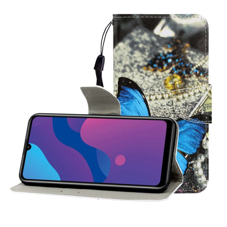 Colored Drawing Horizontal Flip Leather Case with Holder & Card Slot & Wallet, For Huawei P Smart...