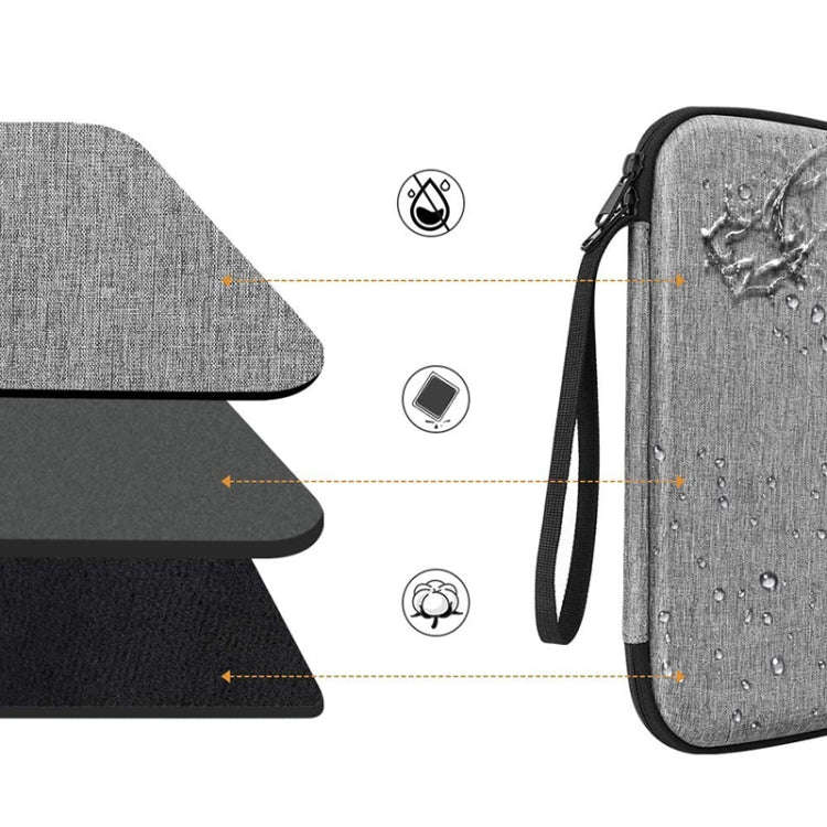 Multifunctional Double-Layer EVA Hard Case Storage Bag, For 9.7-11 inch Tablet