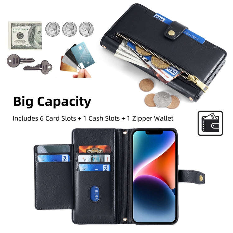 Sheep Texture Cross-body Zipper Wallet Leather Phone Case, For iPhone 12 mini, For iPhone 12 / 12...
