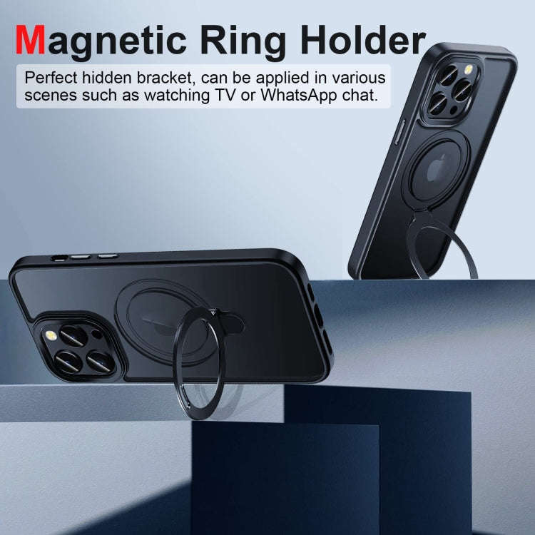 3 in 1 Skin Feel MagSafe Holder Phone Case, For iPhone 14 Pro Max, For iPhone 14 Pro, For iPhone ...