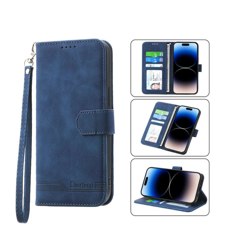 Dierfeng Dream Line TPU + PU  Leather Phone Case, For iPhone 14, For iPhone 14 Plus, For iPhone 1...