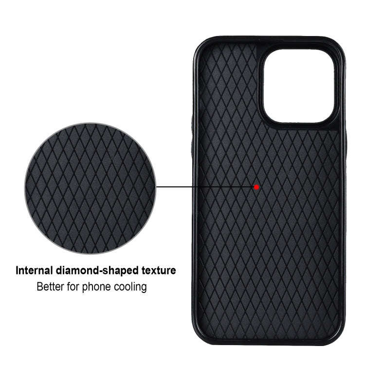 Rhombic PU Leather Phone Case with Ring Holder, For iPhone 13 Pro, For iPhone 13 Pro Max, For iPh...