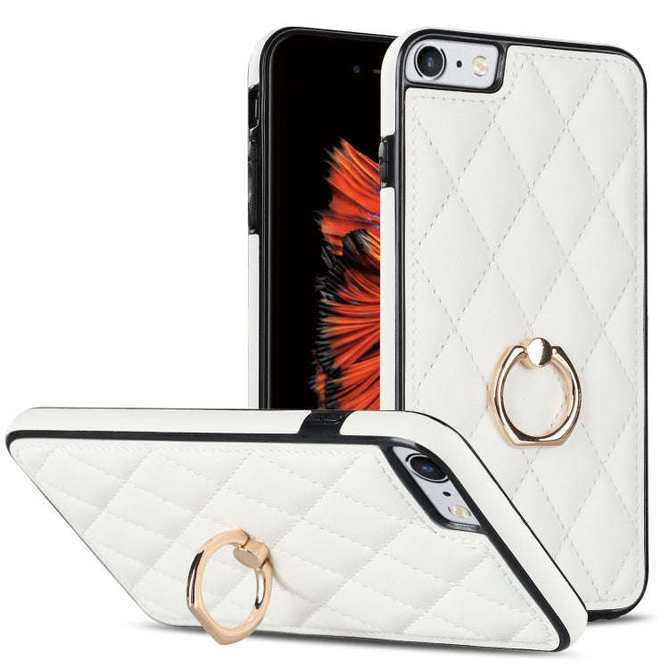 Rhombic PU Leather Phone Case with Ring Holder, For iPhone 11 Pro, For iPhone 11 Pro Max, For iPh...