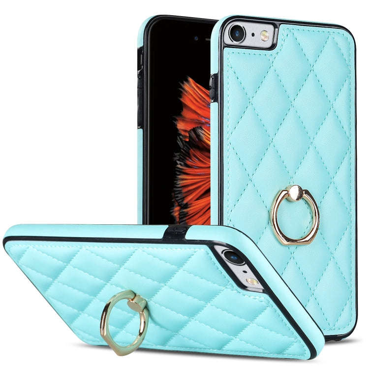 Rhombic PU Leather Phone Case with Ring Holder, For iPhone 11 Pro, For iPhone 11 Pro Max, For iPh...