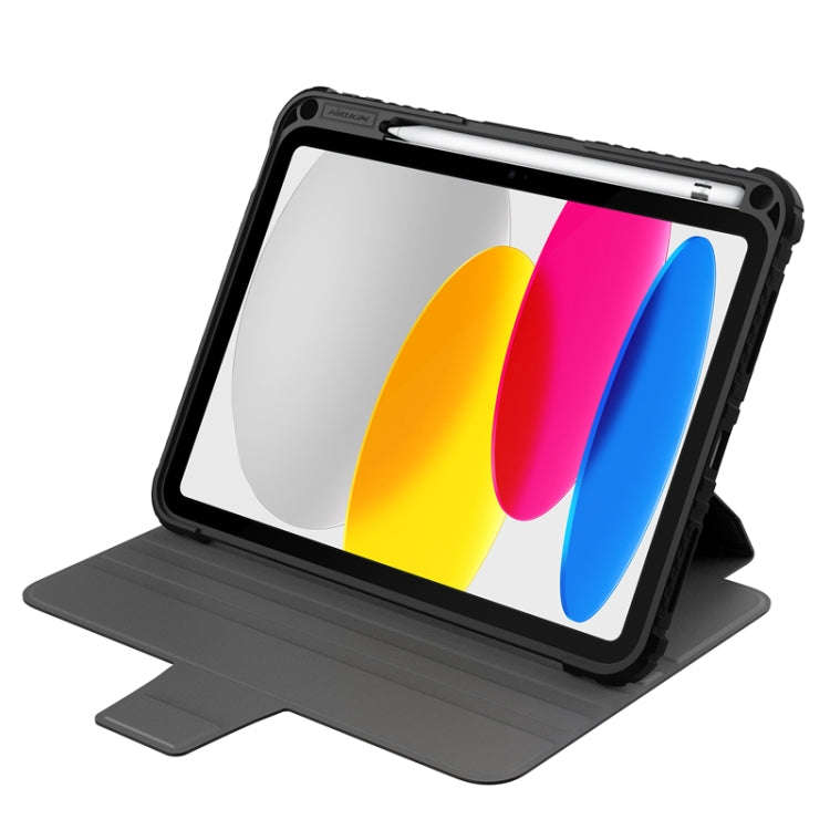 NILLKIN Bumper Snapsafe Multifunctional Leather Tablet Case with Pen Slot, For iPad 10th Gen 10.9...