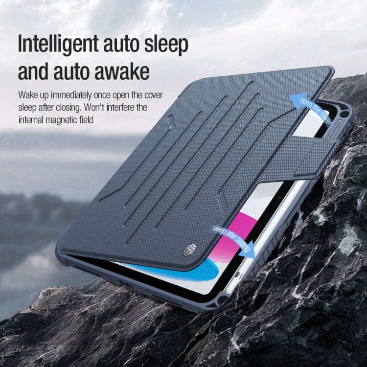 NILLKIN Bumper Snapsafe Multifunctional Leather Tablet Case with Pen Slot, For iPad 10th Gen 10.9...
