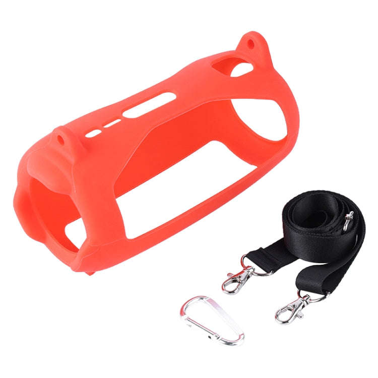 Colorful Light Effect Bluetooth Speaker Silicone Case with Shoulder Strap, For JBL Pulse 5 Black,...