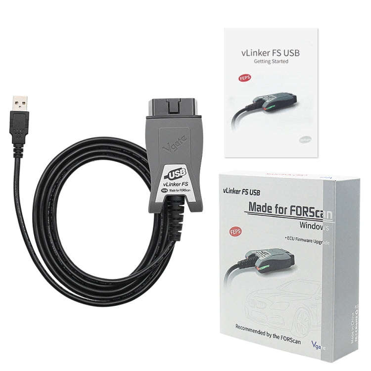 Vgate Vlinker FS ELM327 USB OBD2 Car Diagnostic Tool, Vlinker FS
