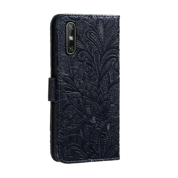Lace Flower Embossing Pattern Horizontal Flip Leather Case , with Holder & Card Slots & Wallet & ...