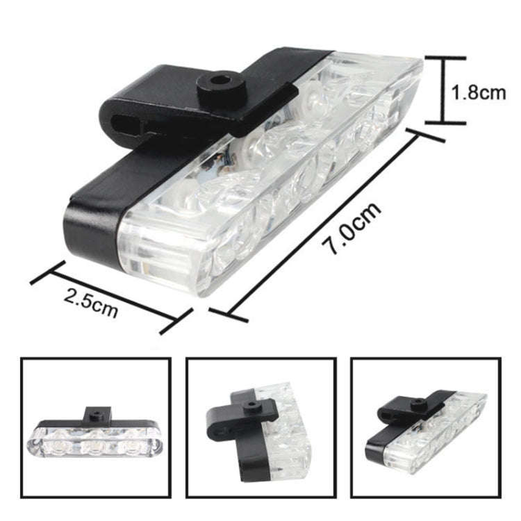 4 in 1 Car 12LEDs Grille Flash Lights Warning Lights with Wireless Remote Control, Red, Red White...